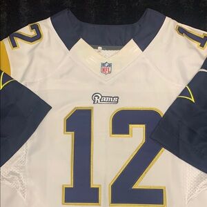 NFL Rams Jersey White and Blue